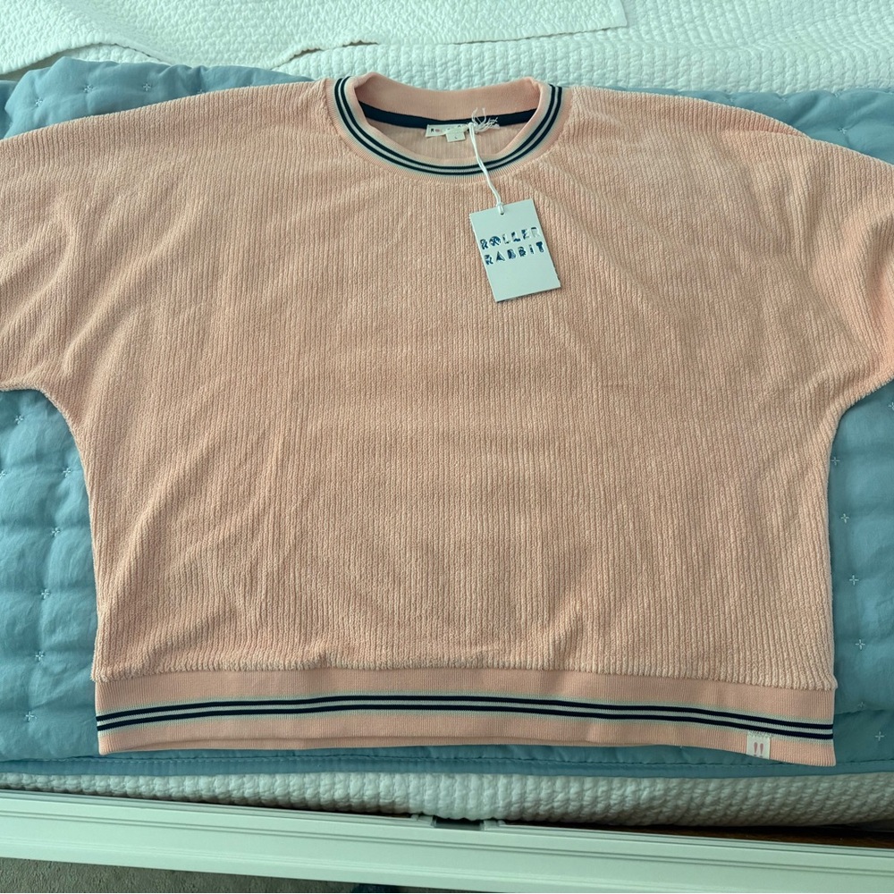 Roller Rabbit Peach Emersyn Sweatshirt & Maja Sweatpants Set Sz Large - Picture 12 of 12